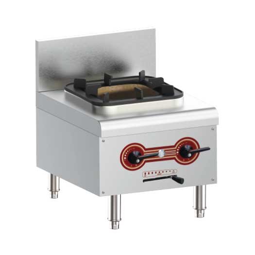 Commercial Gas-Powered Low-Profile Soup Stove with Blower (Standard Model)