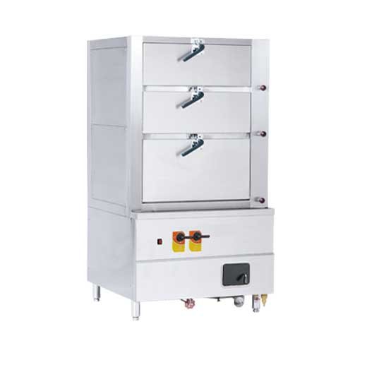 Three-Door Gas-Powered Seafood Steamer (Forced-Air Type)