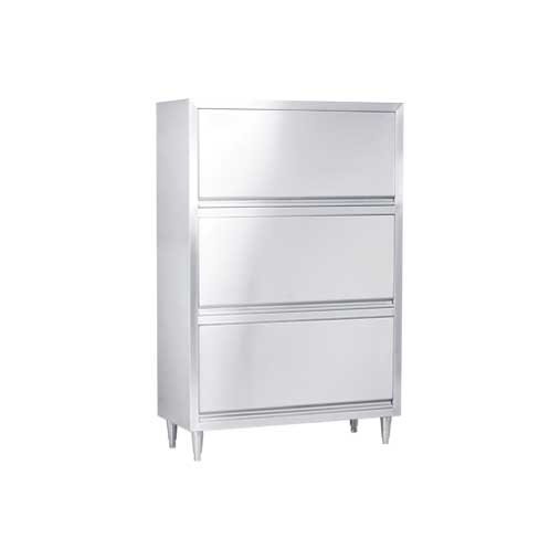 Three-door tall cupboard
